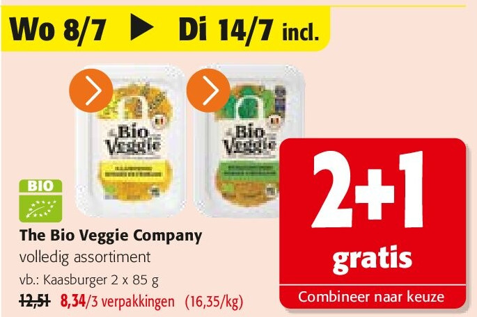 The Bio Veggie Company Kaasburger 2 x 85 g
