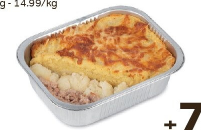 Ovenschotel met gehakt en bloemkool
