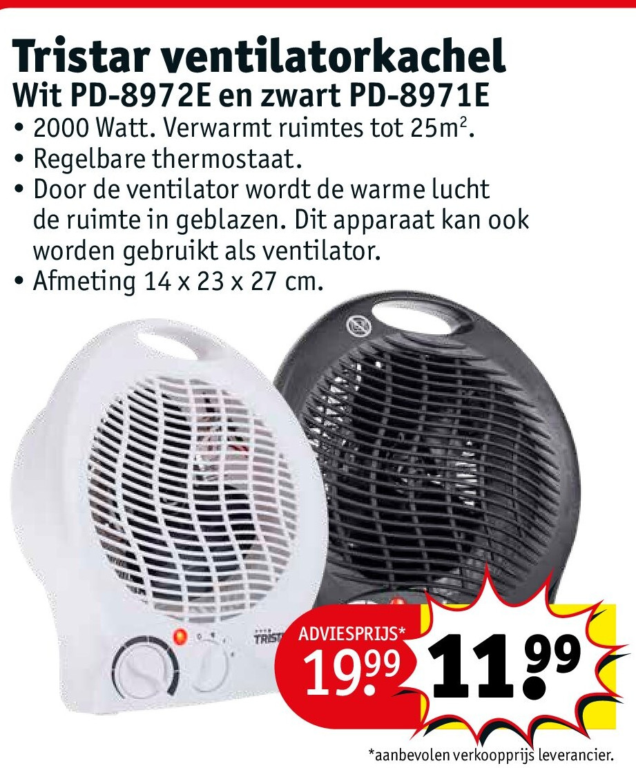 Tristar ventilatorkachel