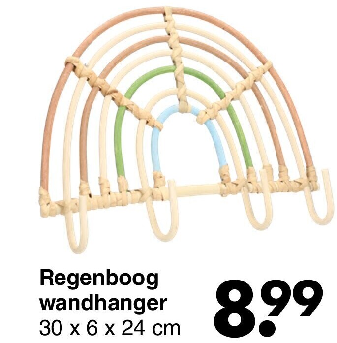 Regenboog wandhanger