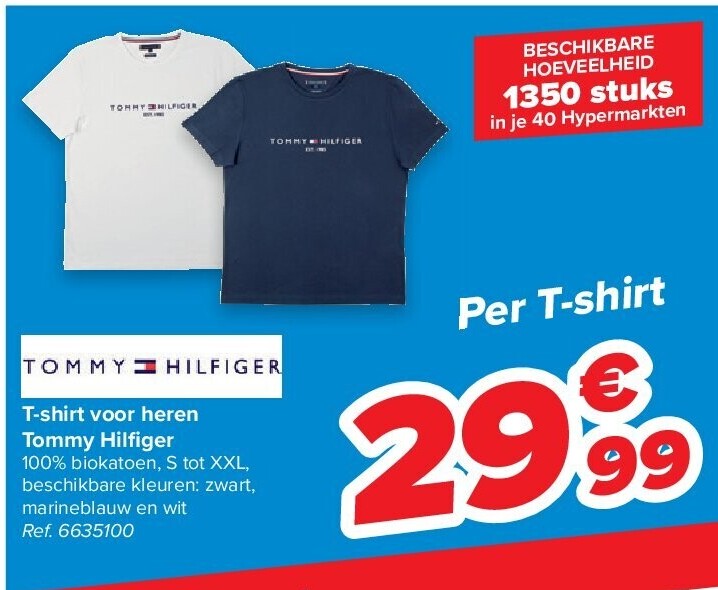 T-shirt voor heren Tommy Hilfiger