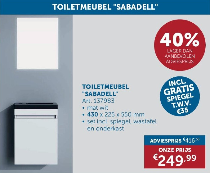 TOILETMEUBEL "SABADELL"