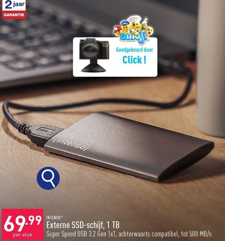 Externe SSD-schijf, 1 TB