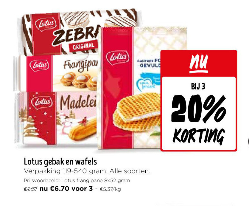 Lotus gebak en wafels