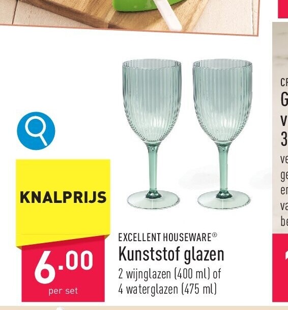 Kunststof glazen
