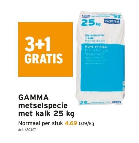 GAMMA metselspecie met kalk 25 kg