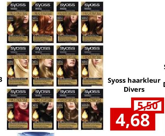 Syoss haarkleur Divers