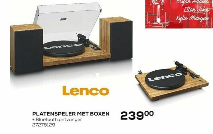 PLATENSPELER MET BOXEN