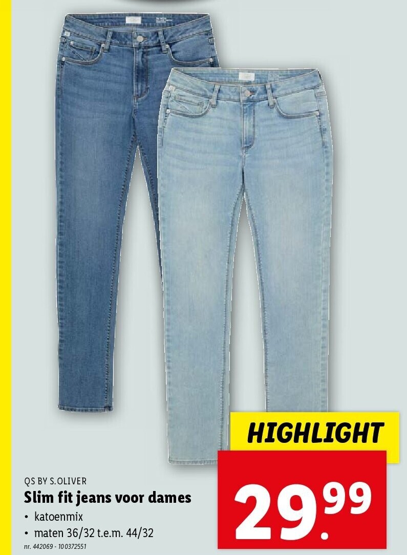 Slim fit jeans voor dames