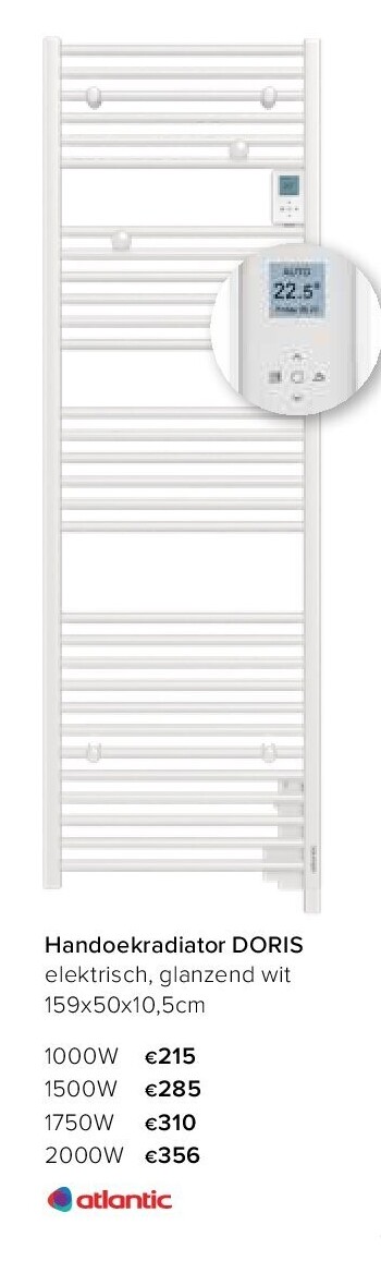 Handoekradiator DORIS 1000W