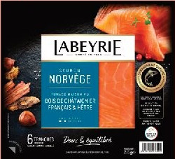 Saumon fumé de Norvège Labeyrie 215 g