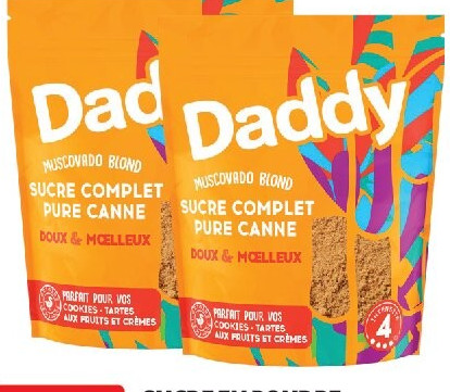 Sucre en poudre Muscovado blond Daddy