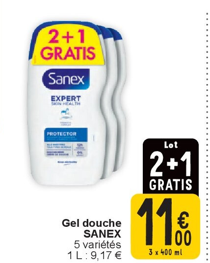 Gel douche SANEX