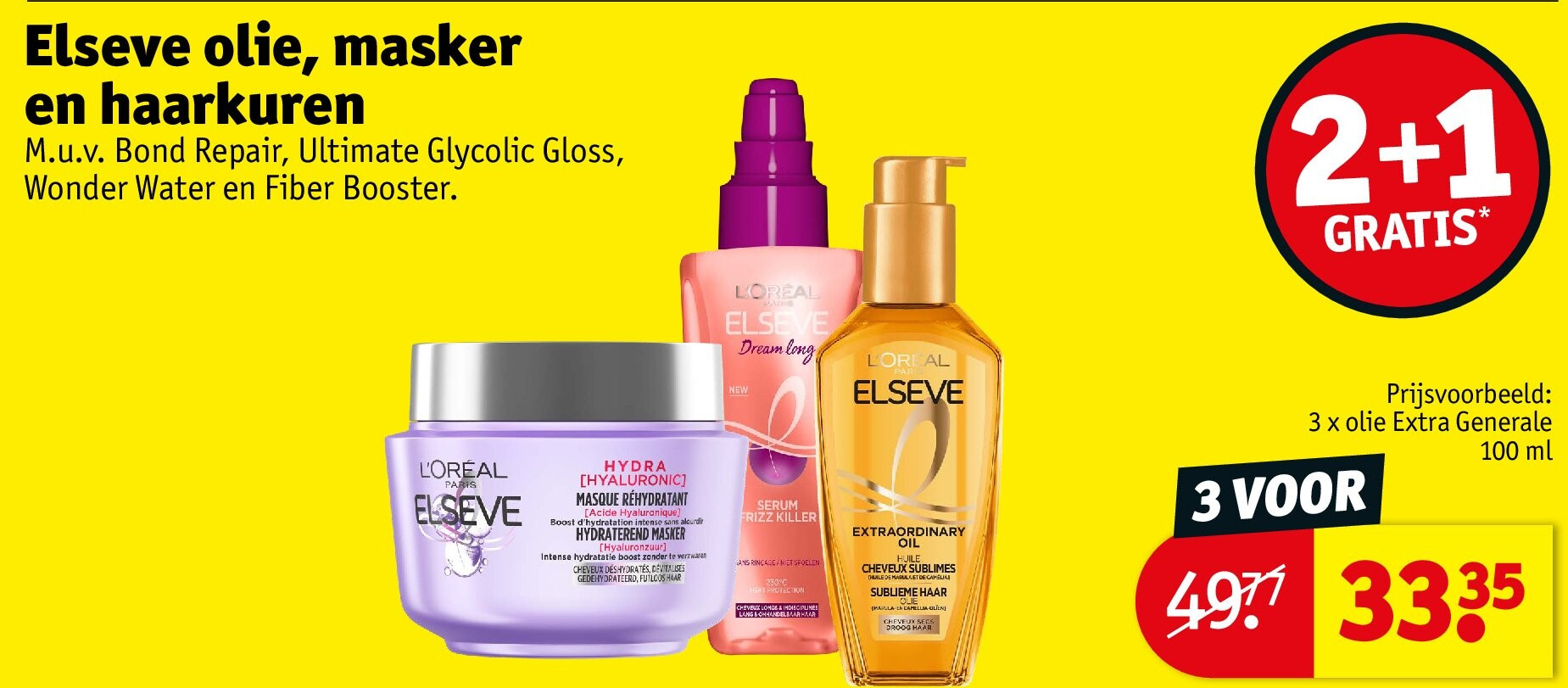 Elseve olie, masker en haarkuren