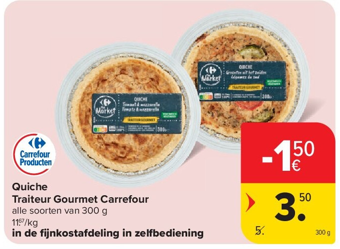 Quiche Traiteur Gourmet Carrefour