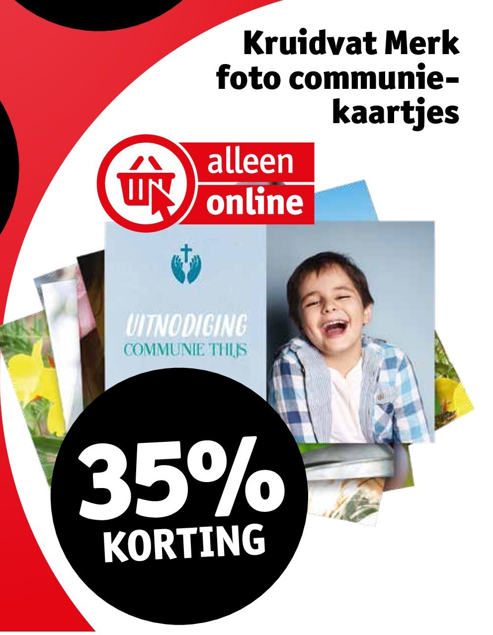 Kruidvat Merk foto communiekaartjes