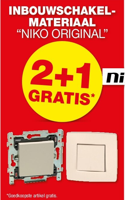 INBOUWSCHAKELMATERIAAL “NIKO ORIGINAL”