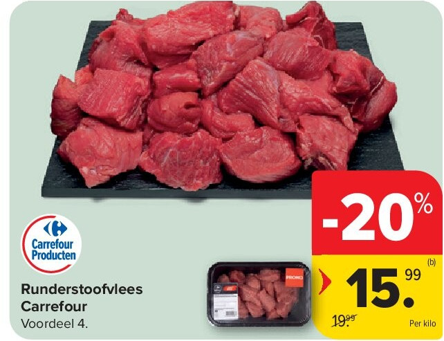 Runderstoofvlees Carrefour