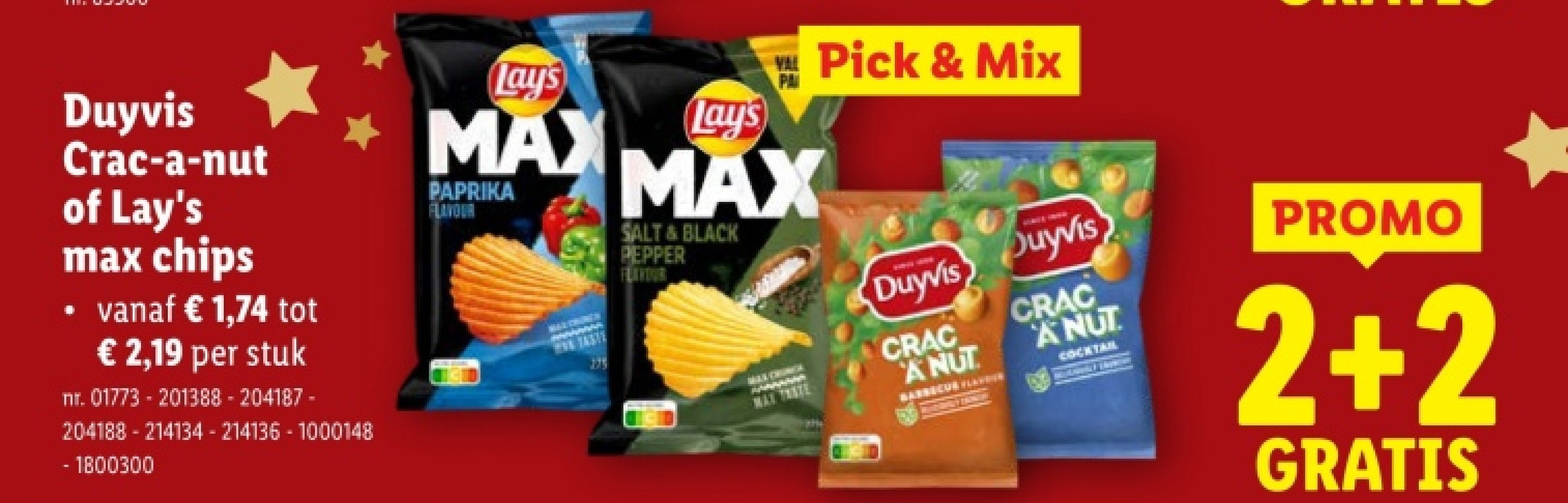 Crac-a-nut of Lay's max chips