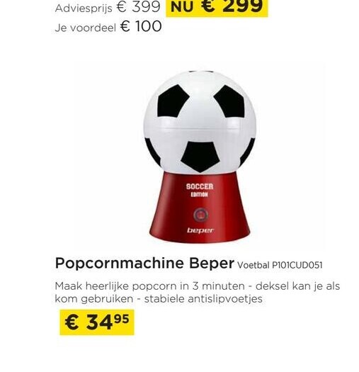 Popcornmachine Beper