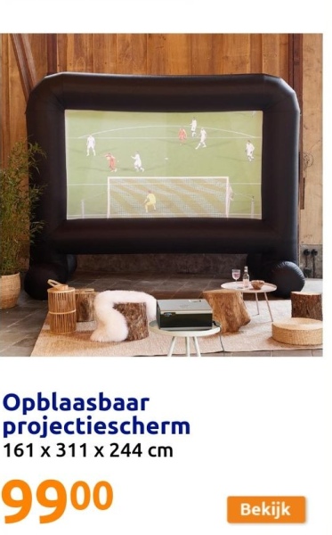 Opblaasbaar projectiescherm