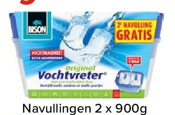 Original Vochtvreter navullingen 2 x 900g