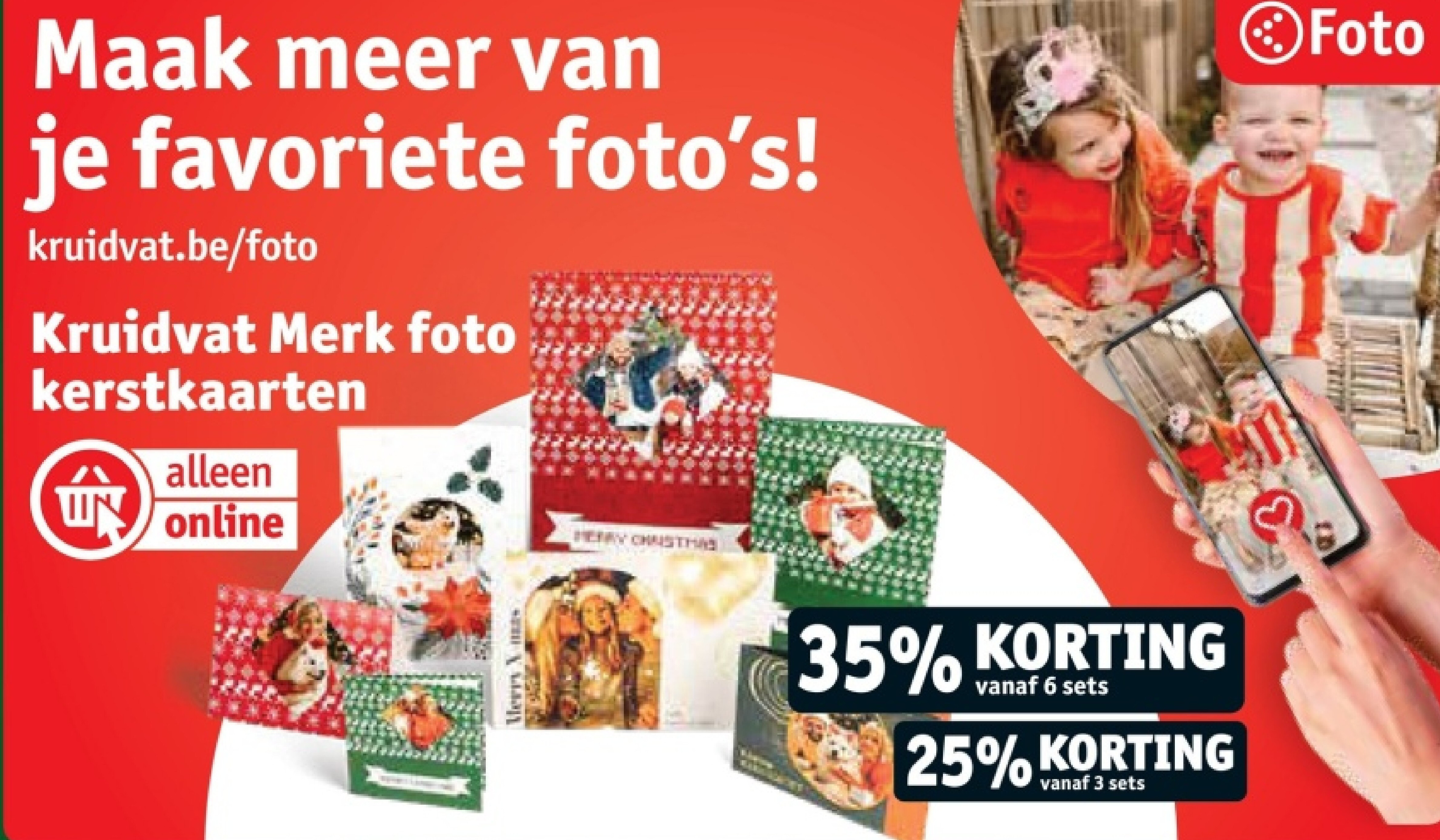 Kruidvat Merk foto kerstkaarten