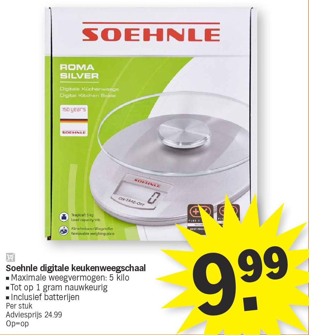 Soehnle digitale keukenweegschaal