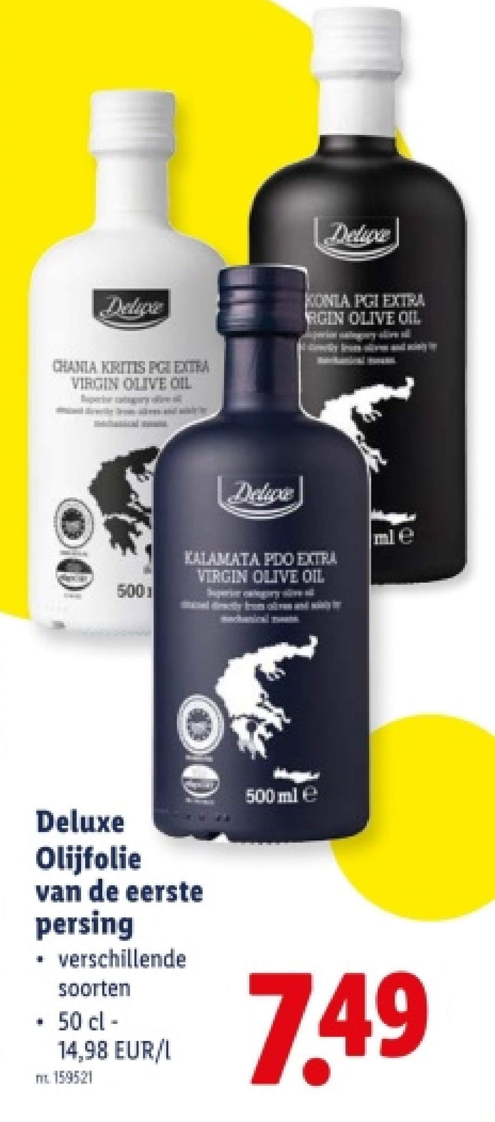 Olijfolie van de eerste persing