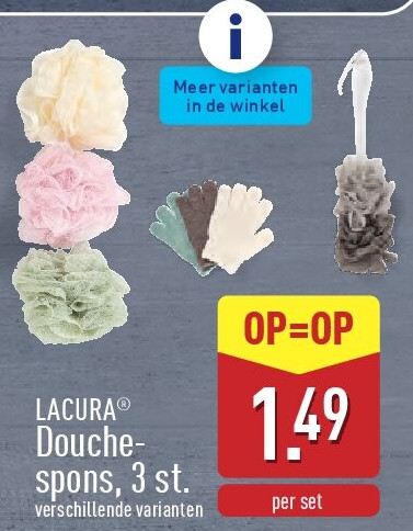 Douche­ spons, 3st.