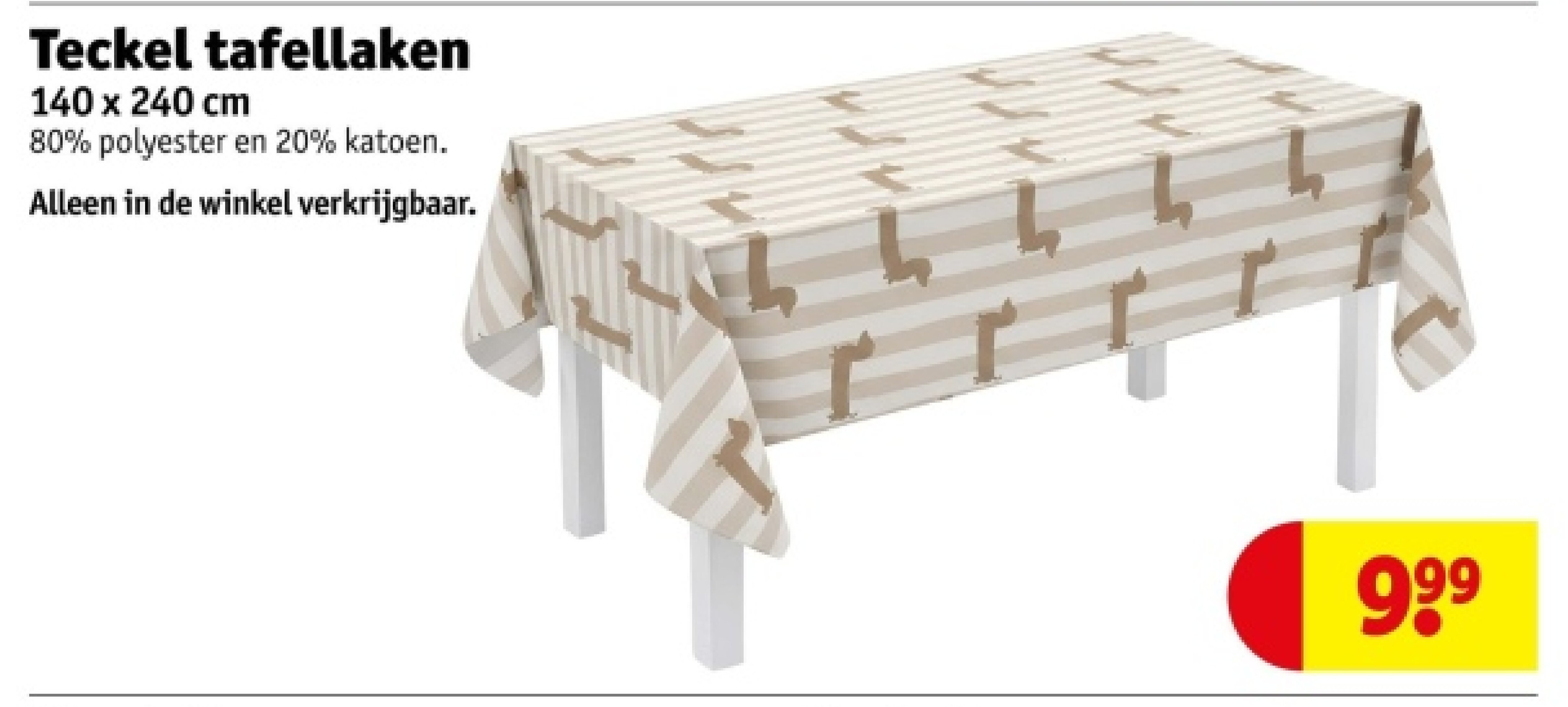 Teckel tafellaken