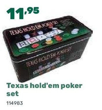 Texas hold'em poker set