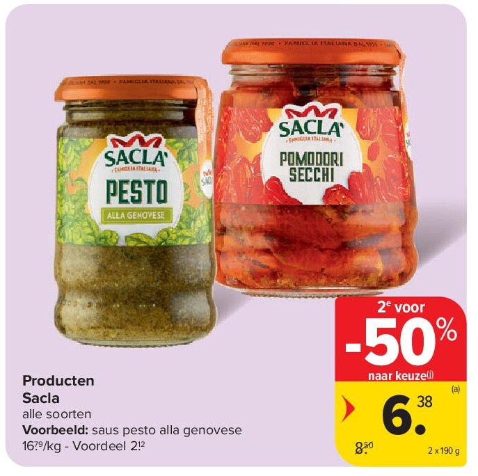 Producten Sacla