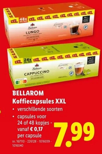 Koffiecapsules XXL