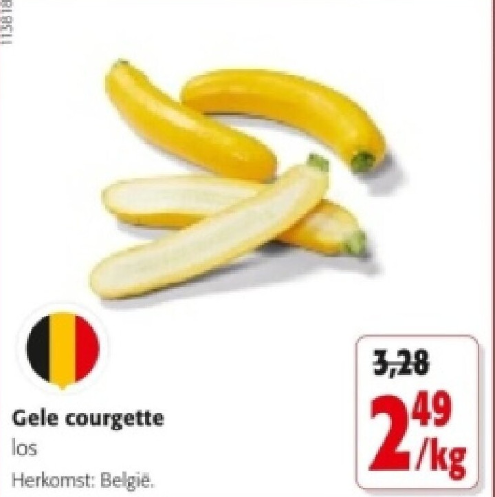 Gele courgette