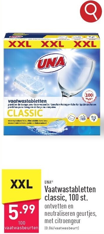 Vaatwastabletten classic, 100 st.