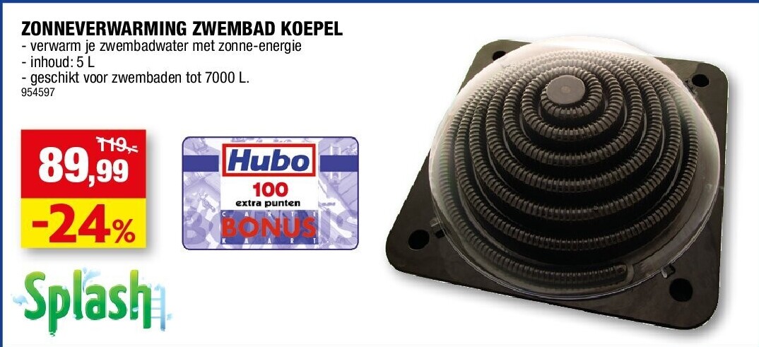 ZONNEVERWARMING ZWEMBAD KOEPEL