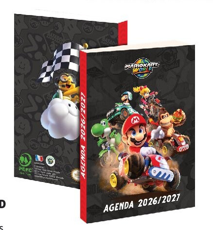 Agenda scolaire Mario Kart World