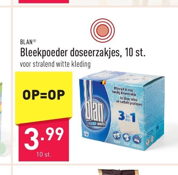 Bleekpoeder doseerzakjes, 10 st.