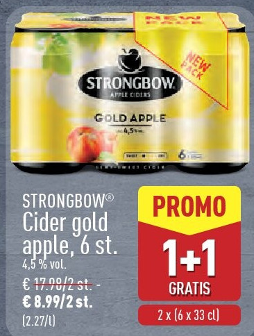 Cider gold apple, 6st.