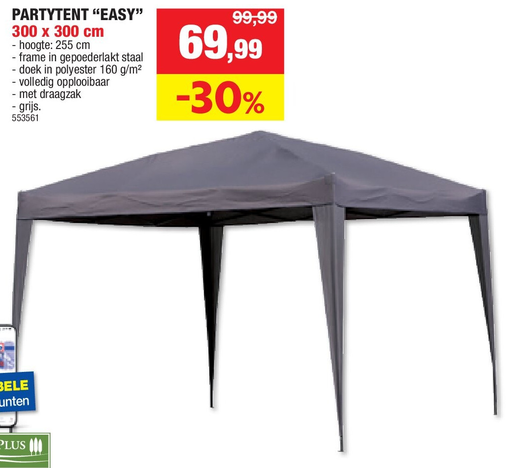 PARTYTENT “EASY” 300 x 300 cm