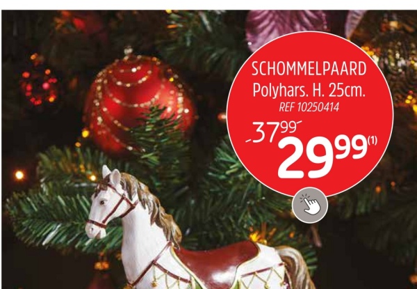 SCHOMMELPAARD Polyhars. H. 25cm.