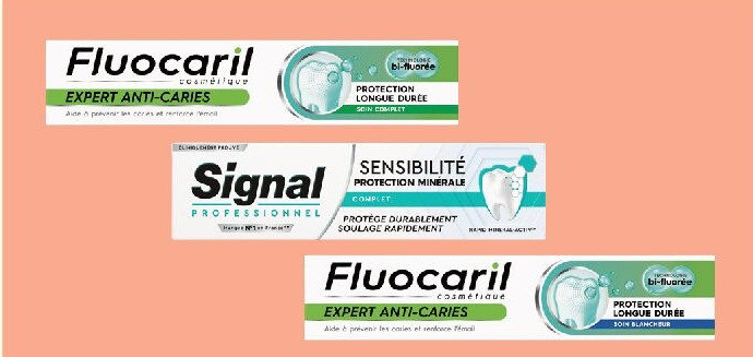 Dentifrices Fluocaril et Signal