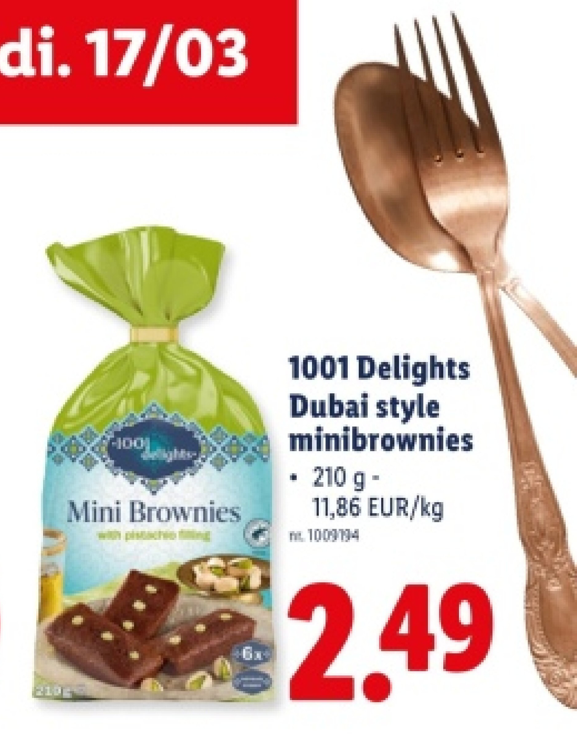 Dubai style minibrownies