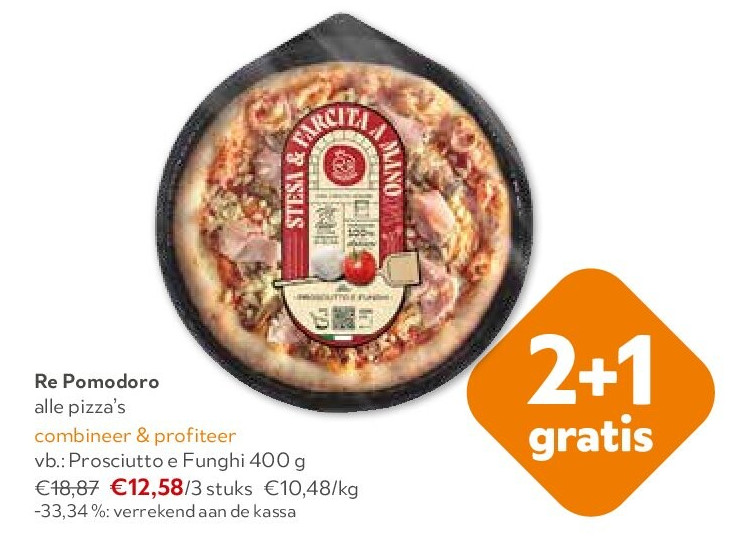 Re Pomodoro Prosciutto e Funghi 400 g