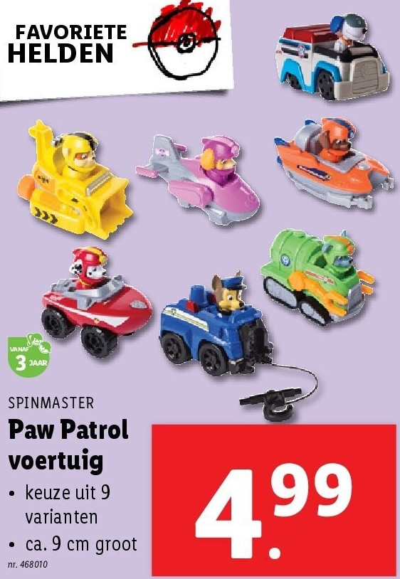 Paw Patrol voertuig