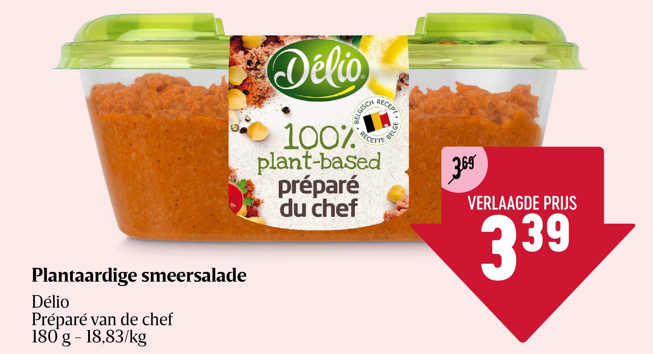Plantaardige smeersalade