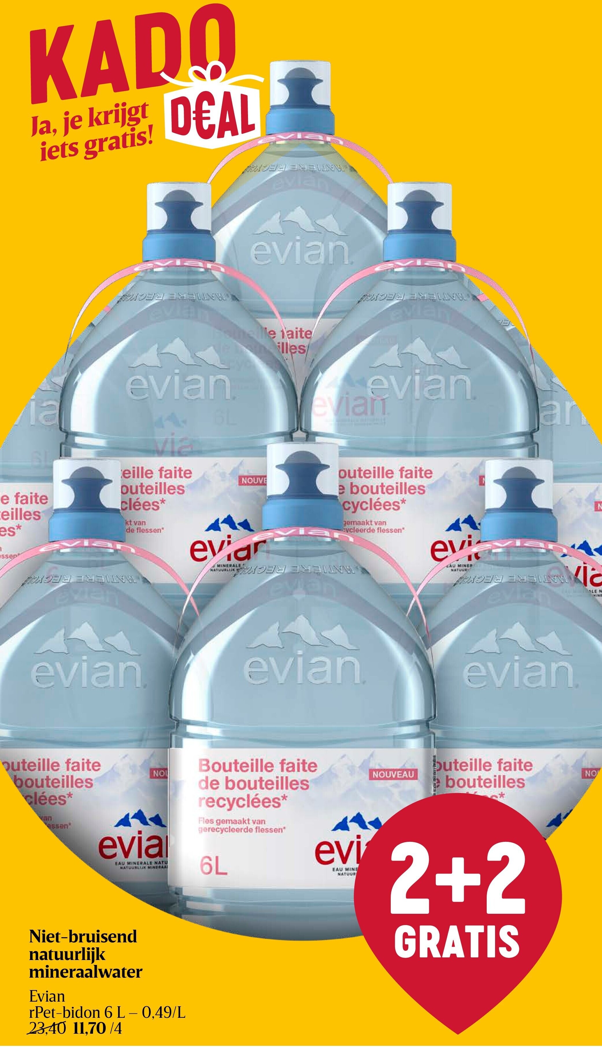 Niet-bruisend natuurlijk mineraalwater