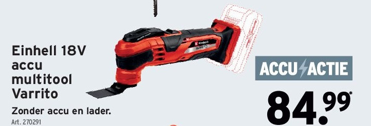 Einhell 18V accu multitool Varrito