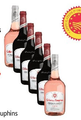 Côtes du Rhône AOP Cellier des Dauphins Prestige rouge ou rosé 75 cl